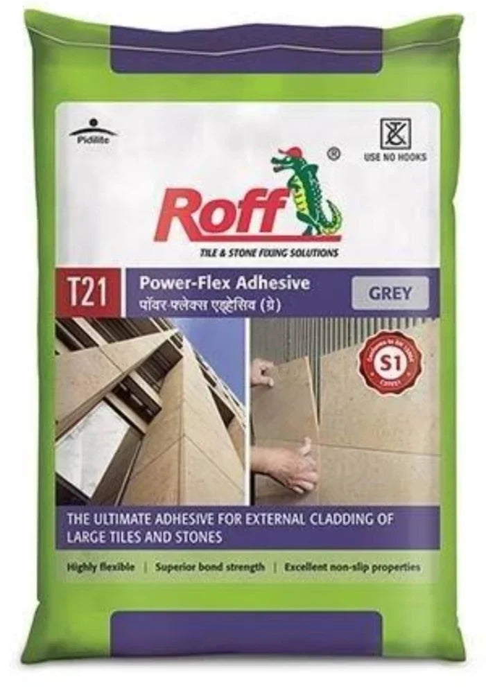 Roff T21 Extrofix Ultra Tile Adhesive, Grey, 20 Kg Bag