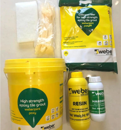 Weber Saint Gobain Poxyfill & Resign kit Tile Epoxy Grout, 5kg