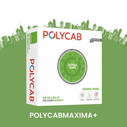 Polycab Maxima+ (FR-HR-LSH-LF-Green Wire), 180 Meters