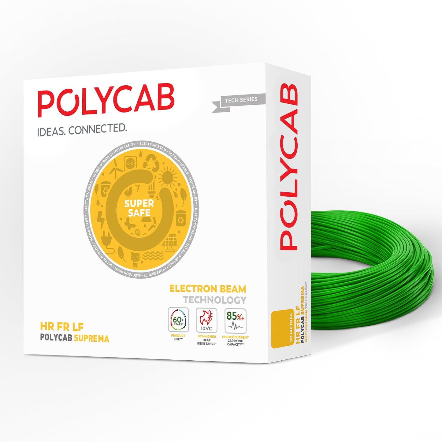 Polycab HR FR LF Suprema Wire, 90 Meters