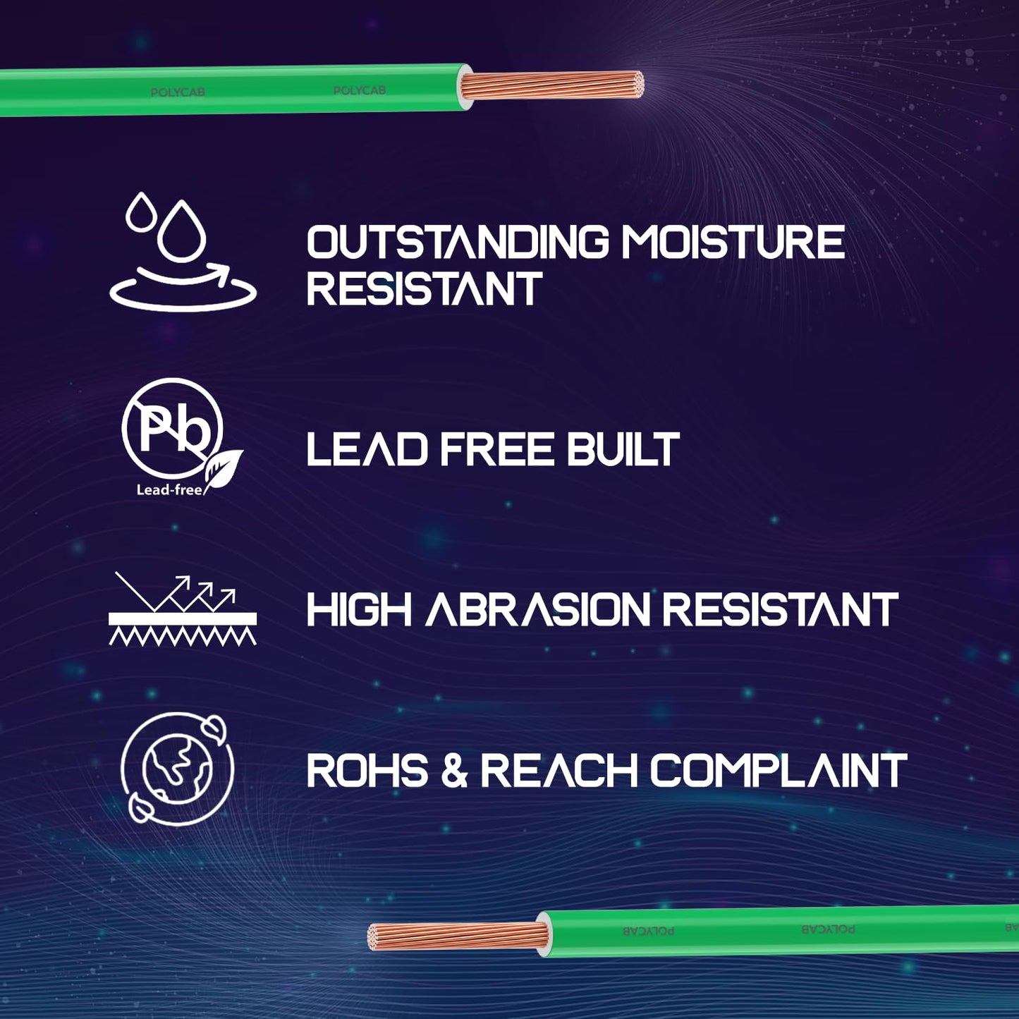 Polycab HR FR LF Suprema Wire, 90 Meters