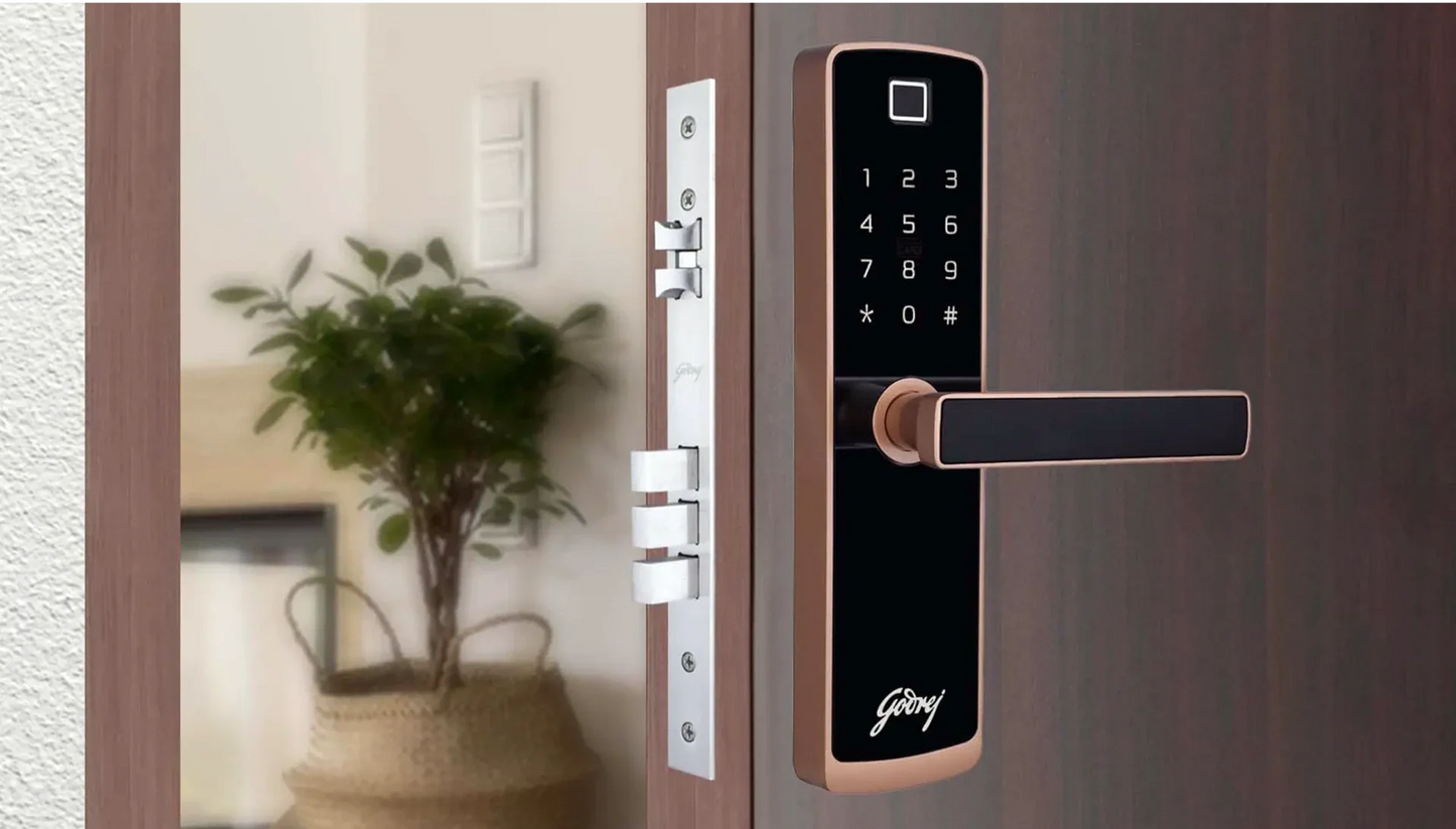 Godrej Catus Touch Plus Digital Mortise Lock - 3 Deadbolt