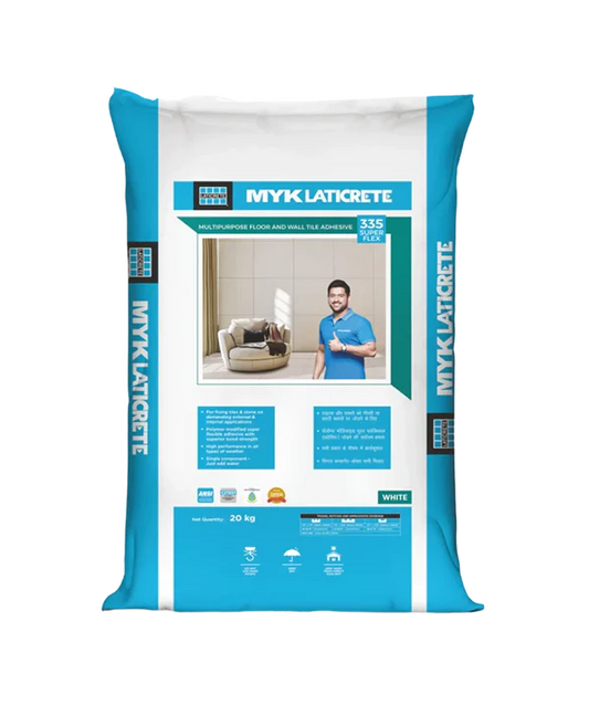 MYK Laticrete 335 Super Flex Tile & Stone Adhesive, White, 20 Kg Bag