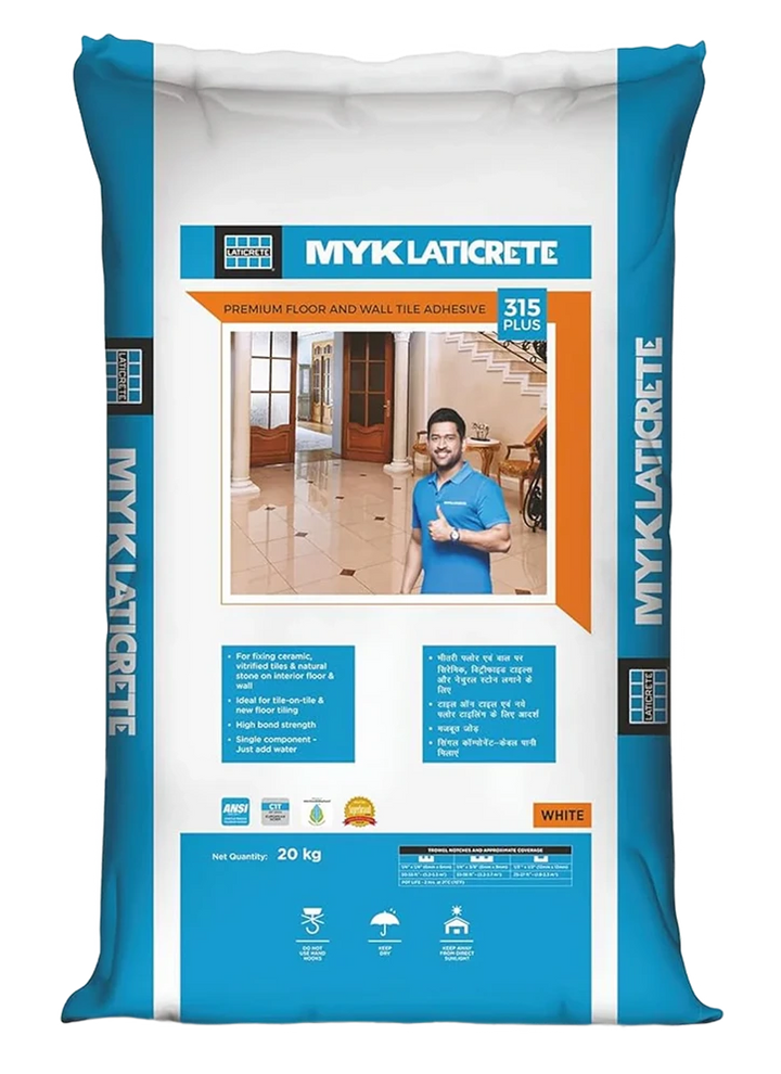 MYK Laticrete 315 Plus Tile Adhesive,  Grey, 20 Kg Bag