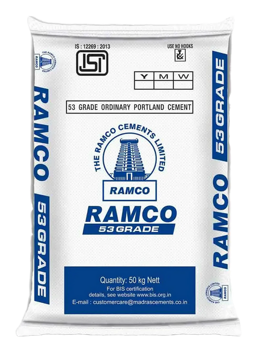 Ramco Cement OPC 53 Grade, 50 Kg Bag