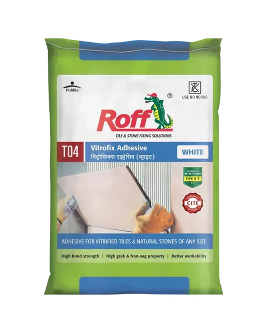 Roff T04 VFA Tile Adhesive, White, 20 Kg Bag