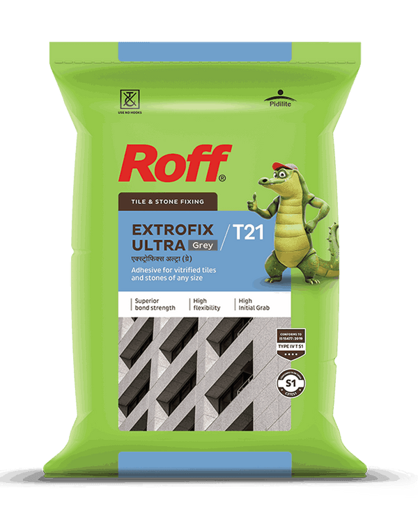 Roff T21 Extrofix Ultra Tile Adhesive, Grey, 20 Kg Bag