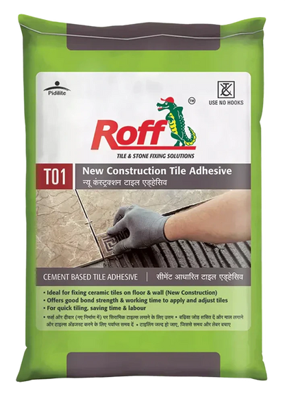 Roff T01 NCA Tile Adhesive, Grey, 30 Kg Bag