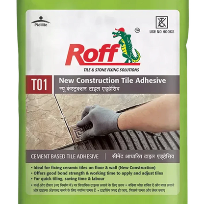 Roff T01 NCA Tile Adhesive, Grey, 30 Kg Bag