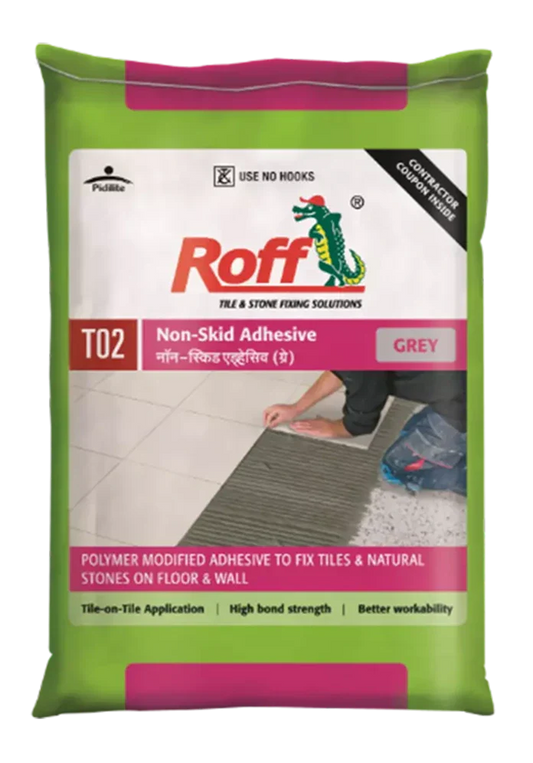 Roff T02 NSA Tile Adhesive, Grey, 30 Kg Bag