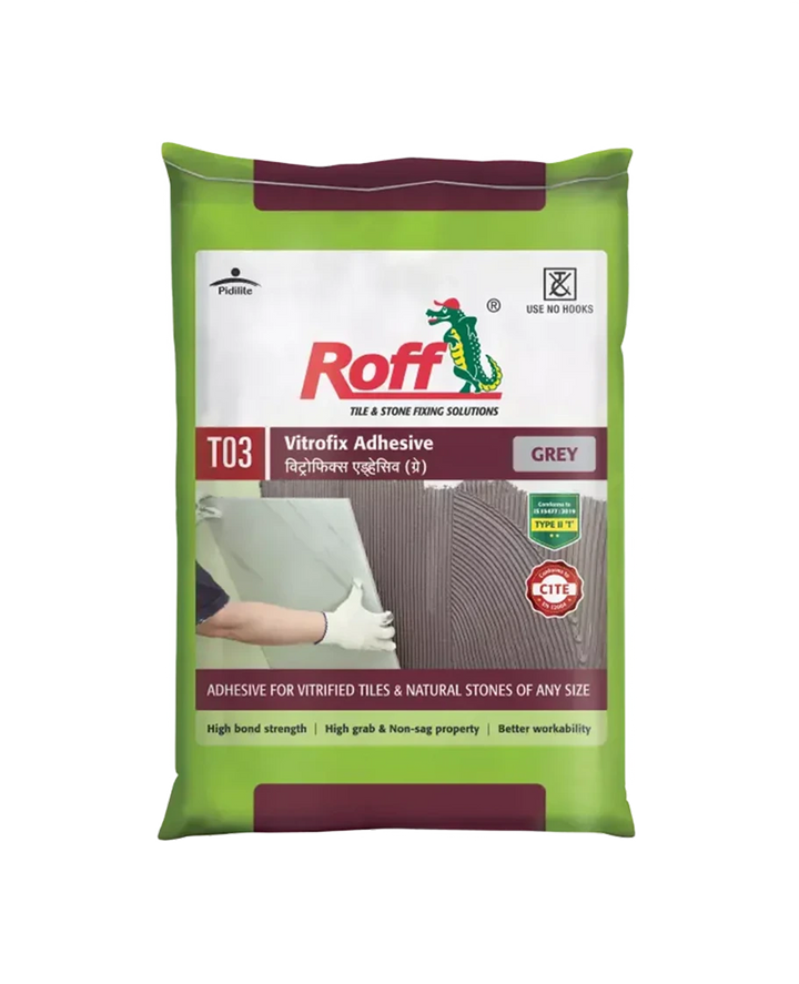 Roff T03 VFA Tile Adhesive, Grey, 20 Kg Bag