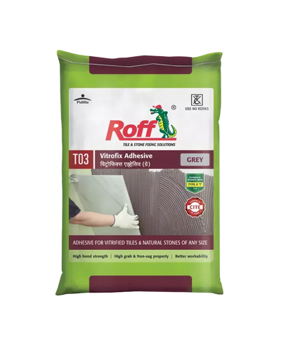 Roff T03 VFA Tile Adhesive, Grey, 20 Kg Bag