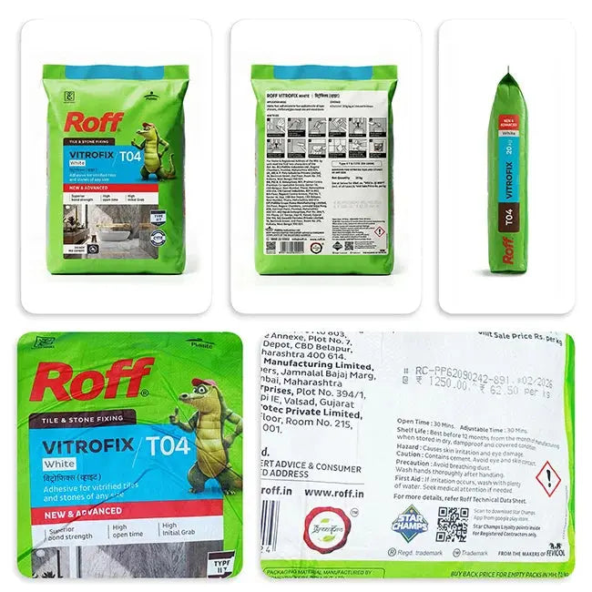 Roff T04 VFA Tile Adhesive, White, 20 Kg Bag – view 2