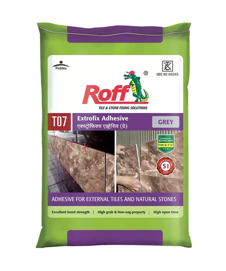 Roff T07 Extrofix Tile Adhesive, Grey, 20 Kg Bag