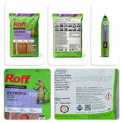Roff T07 Extrofix Tile Adhesive, Grey, 20 Kg Bag – view 2