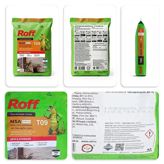 Roff T09 NSA Tile Adhesive, White – view 2