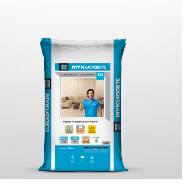 MYK Laticrete 313 Plus Tile Adhesive,  Grey, 20 Kg Bag