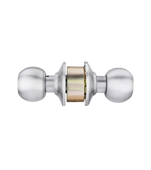 Godrej Premium Cylindrical Lock - Keyless (Bathroom) - 60mm - Stainless Steel